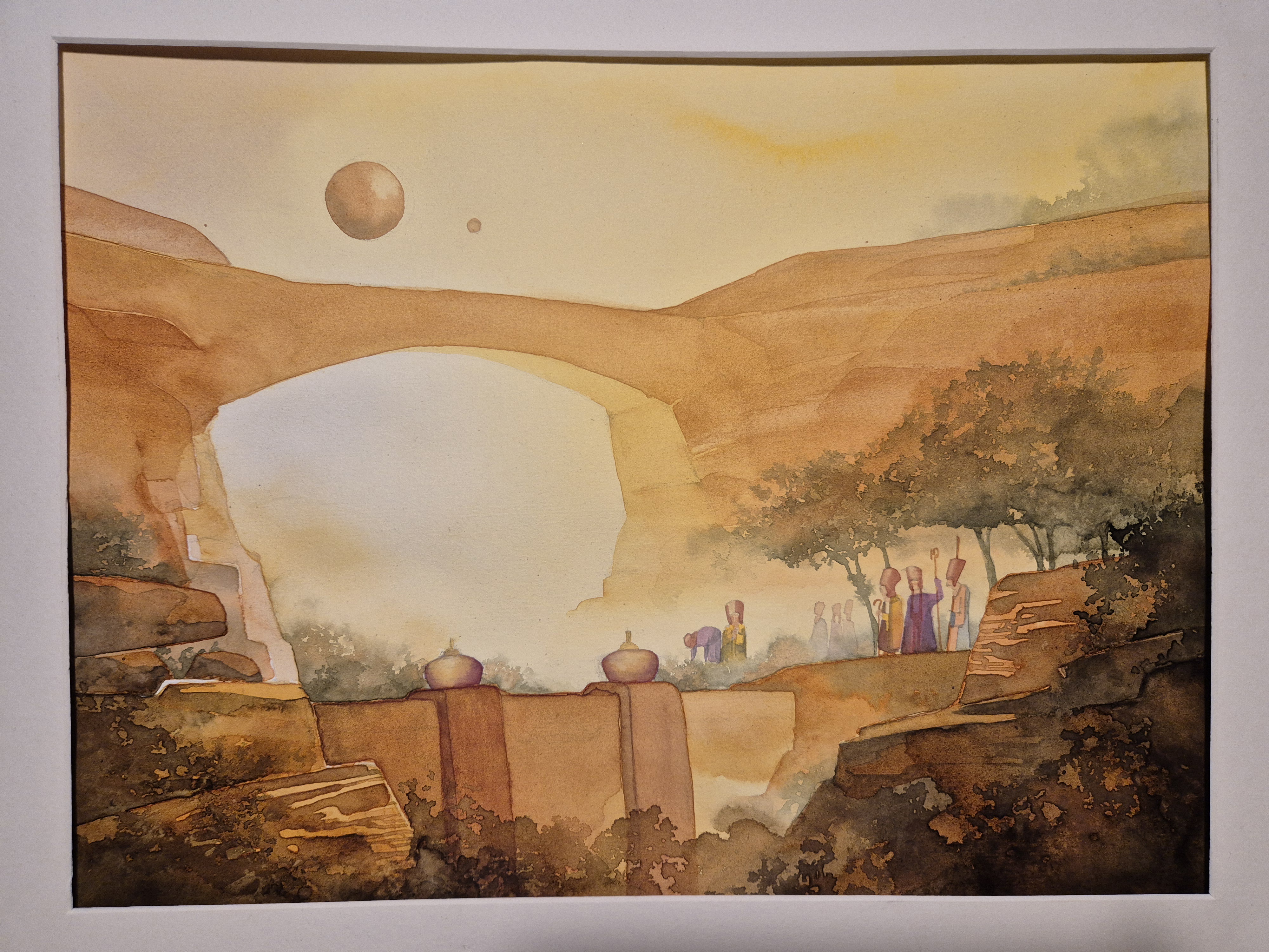 Fridfulla munkars hemliga trädgård, 30 x 40 cm